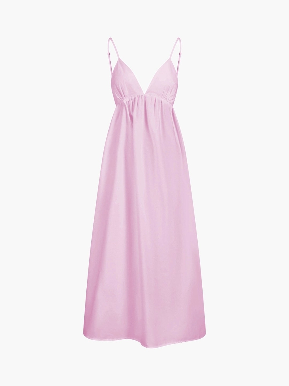 Commense Pink Maxi Dress with Spaghetti Straps